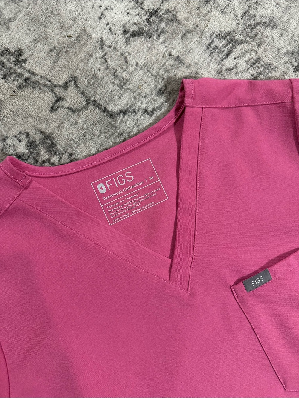 FIGS F’ing Pink Scrub Top - Picture 2 of 2